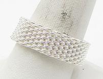 Sterling Silver Linked Chain Ring 202//156
